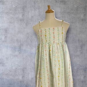 Citrus Stripe Seersucker girls Dress size 12